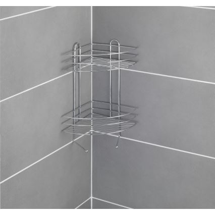 WENKO 15498100 - Uglova polica EXCLUSIVE 23x30,5 cm sjajni hrom