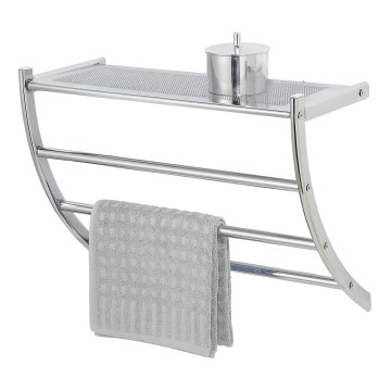 WENKO 15578100 - Stalak za peškire PESCARA 56x46 cm sjajni hrom