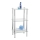 WENKO 15851100 - Regal YAGO 40x74 cm srebran/proziran
