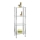 WENKO 15853100 - Regal YAGO 40x104 cm nerđajući čelik/srebrna/prozirna
