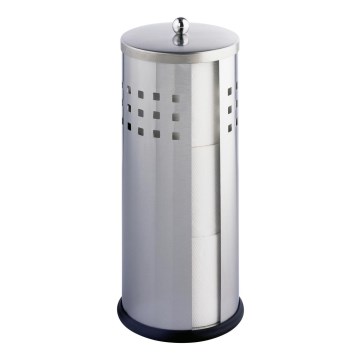 WENKO 16636100 - Držač toalet papira ANCONA 13x34 cm nerđajući čelik/srebrna