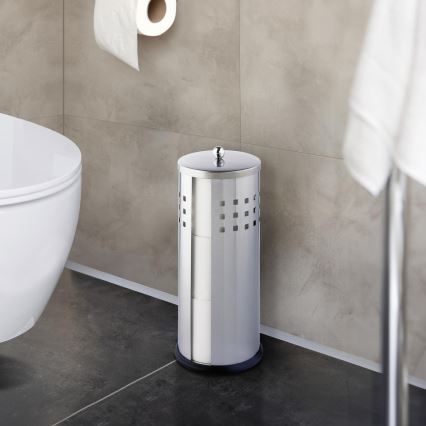 WENKO 16636100 - Držač toalet papira ANCONA 13x34 cm nerđajući čelik/srebrna