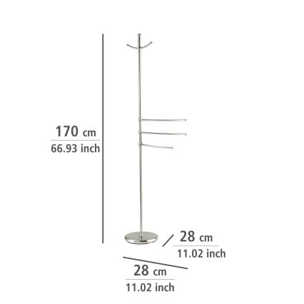 WENKO 16827100 - Stojan ADIAMO 28x170 cm srebran