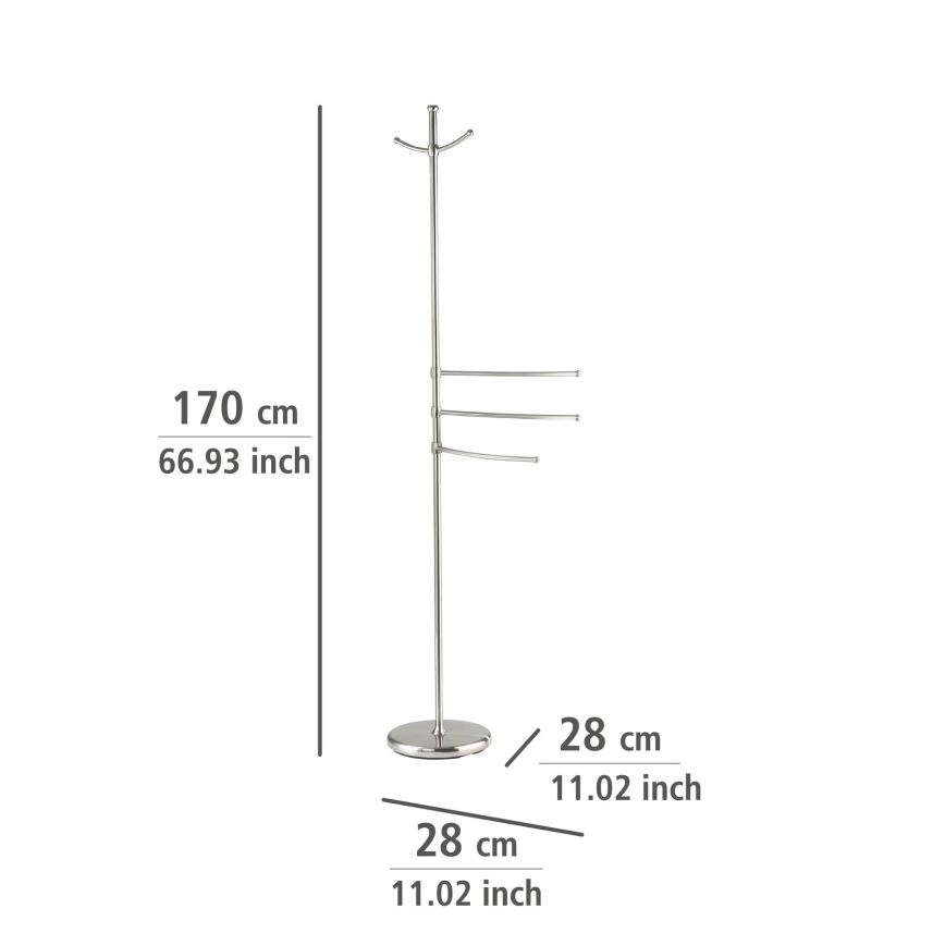 WENKO 16827100 - Stojan ADIAMO 28x170 cm srebran