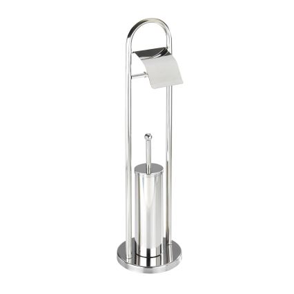 WENKO 16993100 - WC komplet VASTO 22x81 cm, od nerđajućeg čelika, srebrne boje