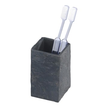 WENKO 17920100 - Čaša SLATE ROCK 6,4x10,5 cm antracit