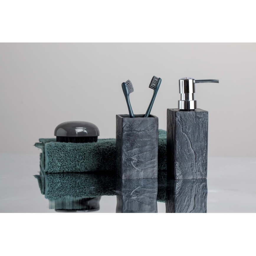 WENKO 17920100 - Čaša SLATE ROCK 6,4x10,5 cm antracit