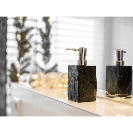 WENKO 17921100 - Dozator tečnog sapuna SLATE ROCK 250 ml antracit