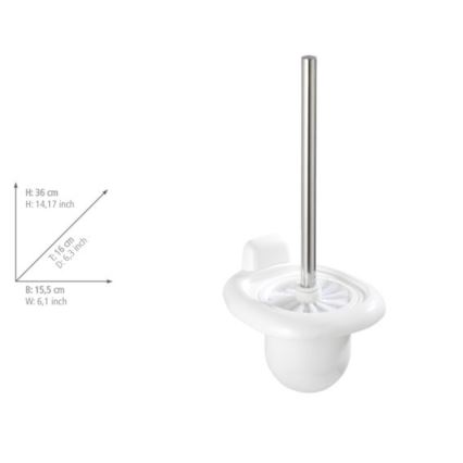 WENKO 17947100 - PURE WC četka, 15,5 x 36 cm, bela