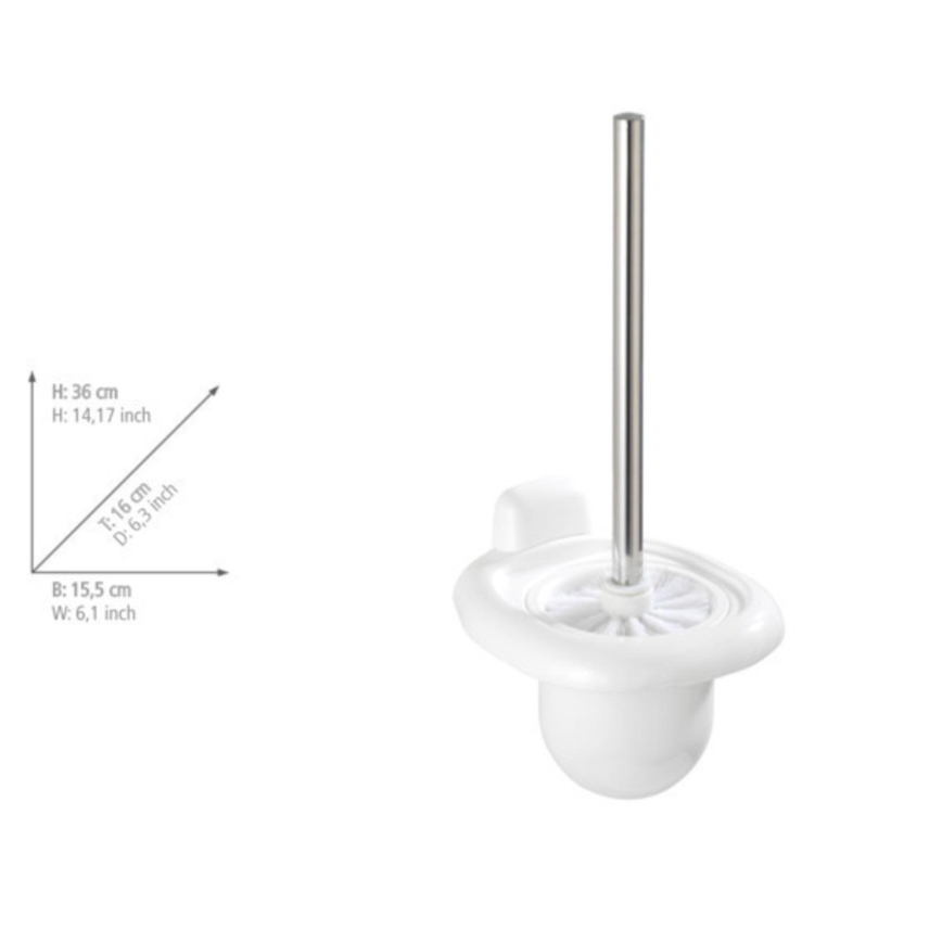 WENKO 17947100 - PURE WC četka, 15,5 x 36 cm, bela