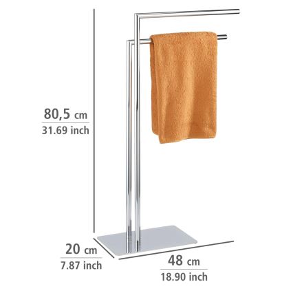 WENKO 18563100 - Stalak za peškire RECCO 48x80,5 cm sjajni hrom