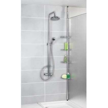WENKO 18596100 - Ugaoni element PREA 28 x 200 cm, nerđajući čelik/sjajni hrom