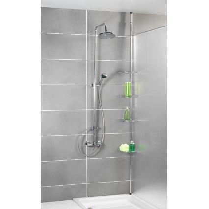 WENKO 18596100 - Ugaoni element PREA 28 x 200 cm, nerđajući čelik/sjajni hrom