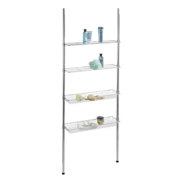 WENKO 18597100-Regal 71x285 cm sjajni hrom