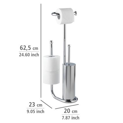 WENKO 18730100 - WC četka UNIVERSALO 20x62,5 cm sjajni hrom