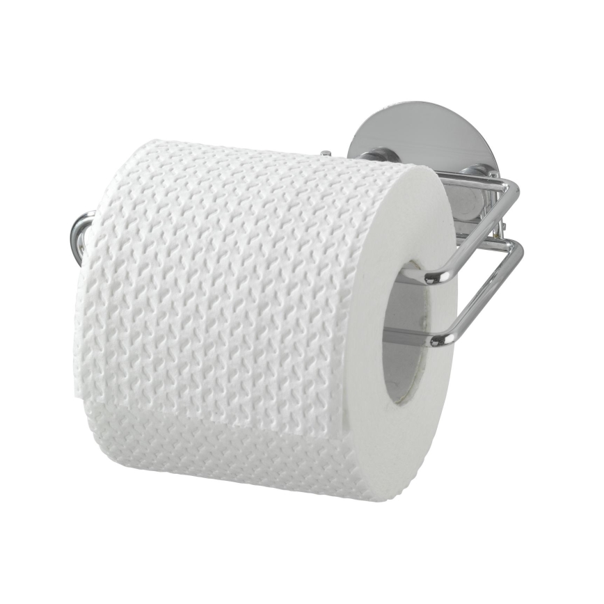 WENKO 18774100 - Okrugli držač toaletnog papira TURBO-LOC, čelik, 14x9 cm, hrom