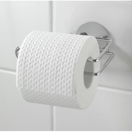 WENKO 18774100 - Okrugli držač toaletnog papira TURBO-LOC, čelik, 14x9 cm, hrom