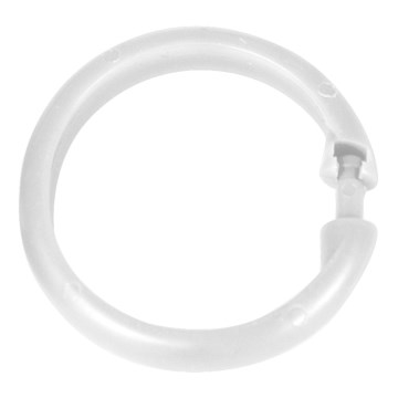 WENKO 19194100 - Prstenovi za zavesu za tuš LYGE 6x6 cm beli