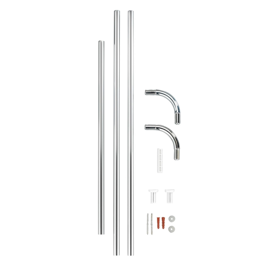 WENKO 19215100 - Držač šipke UNIVERSAL 2x2 cm hrom/bela