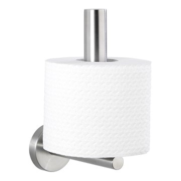 WENKO 19613100 - Držač toaletnog papira BOSIO MATT 8x18 cm nerđajući čelik/srebrna