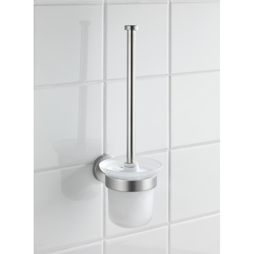 WENKO 19614100 - WC četka BOSIO MATT 10x14 cm inox/srebrna/satin