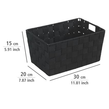 WENKO 19878100 - Korpa ADRIA 30x20 cm crna