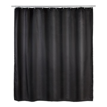 WENKO 20043100 - Zavesa za tuš 180x200 cm crna