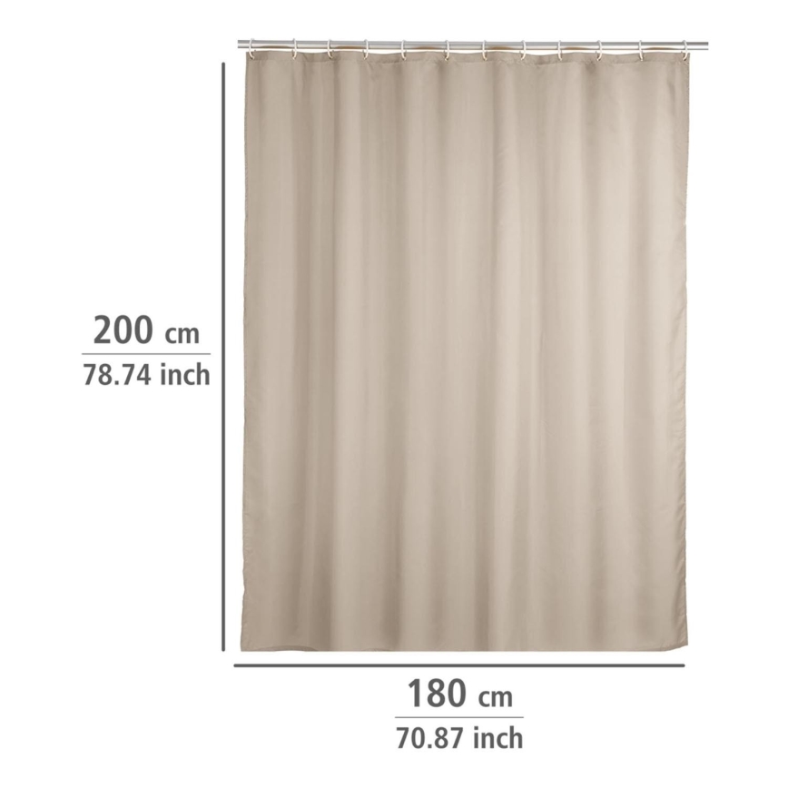 WENKO 20045100 - Zavesa za tuš 180x200 cm bež