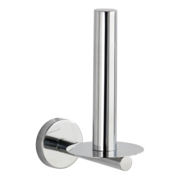 WENKO 20218100 - Držač toalet papira BOSIO SHINE 8x12,5 cm nerđajući čelik/srebrni