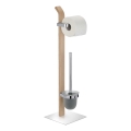 WENKO 20397100 - WC četka SAMONA 20x71,5 cm hrom/smeđa/satin