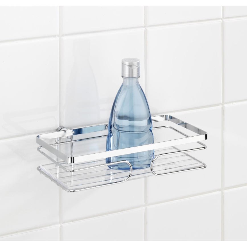 WENKO 20409100-Polica PREMIUM od nerđajućeg čelika 24x13,5 cm srebrna