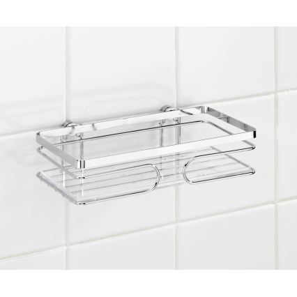 WENKO 20409100-Polica PREMIUM od nerđajućeg čelika 24x13,5 cm srebrna