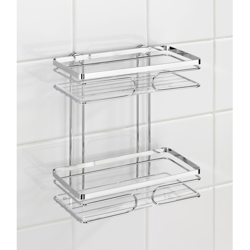 WENKO 20410100-PREMIUM polica od nerđajućeg čelika 24x27 cm inox/srebrna