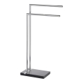 WENKO 20461100 - Stalak za peškire NOBLE 45,5x82 cm hrom/crna