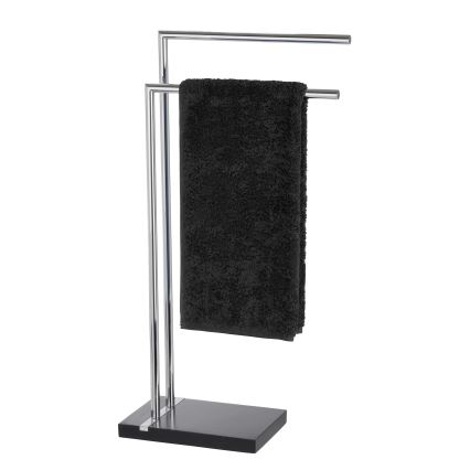 WENKO 20461100 - Stalak za peškire NOBLE 45,5x82 cm hrom/crna