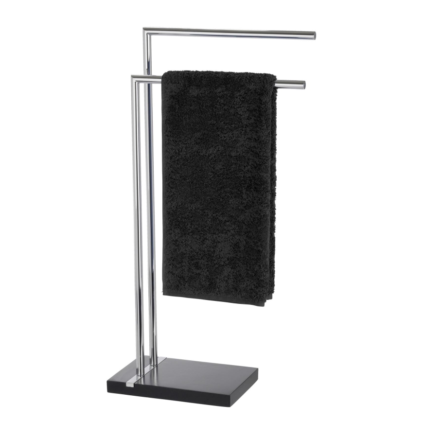 WENKO 20461100 - Stalak za peškire NOBLE 45,5x82 cm hrom/crna