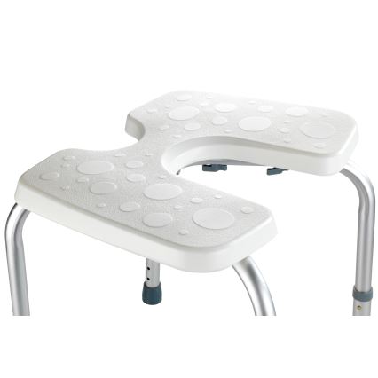 WENKO 206051100-Stolica SECURA 46x53,5 cm bela/srebrna
