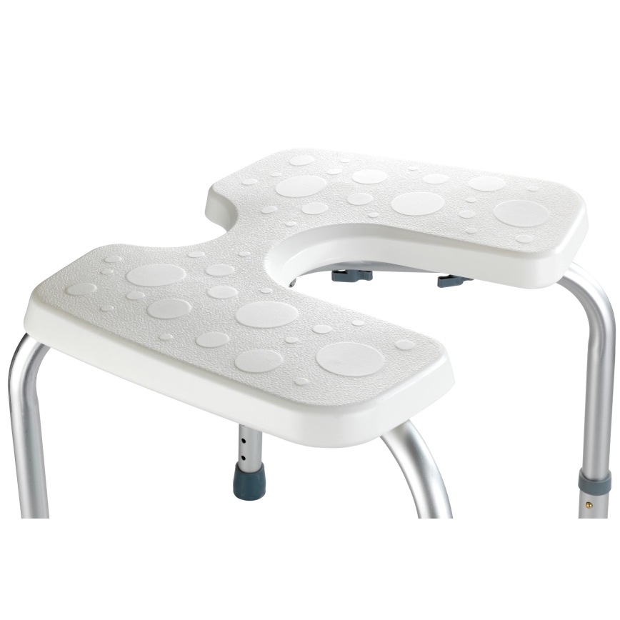 WENKO 206051100-Stolica SECURA 46x53,5 cm bela/srebrna