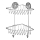WENKO 20888100-Ugaona polica VACUUM-LOC RUND STAH 22,5x29,5 cm sjajni hrom