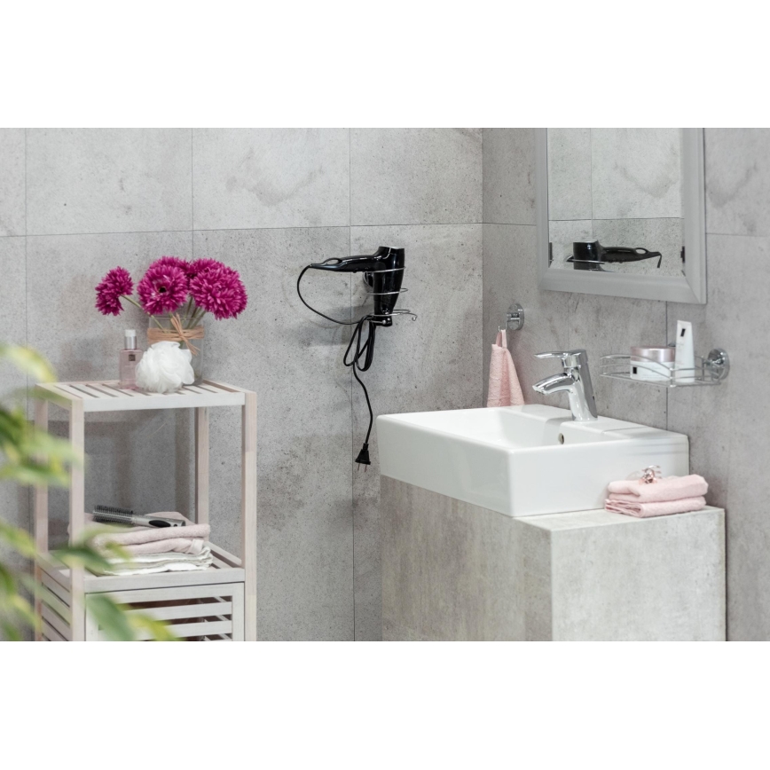 WENKO 20900100-Kukica VACUUM-LOC okrugla STAH 6x6,7 cm sjajni hrom