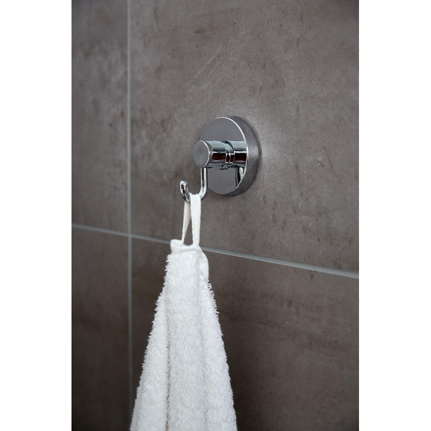 WENKO 20900100-Kukica VACUUM-LOC okrugla STAH 6x6,7 cm sjajni hrom