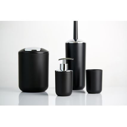 WENKO 21211100 - Kanta za smeće BRASIL 14x21 cm crna/sijajni hrom