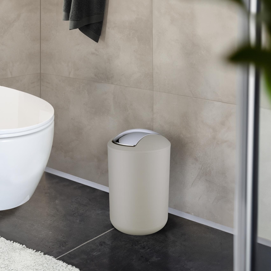 WENKO 21222100 - Kanta BRASIL 19,5x31 cm bež/sjajni hrom