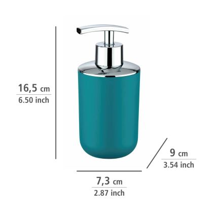WENKO 21224100 - Dozator sapuna BRASIL 7,3x16,5 cm tirkizni/sjajni hrom