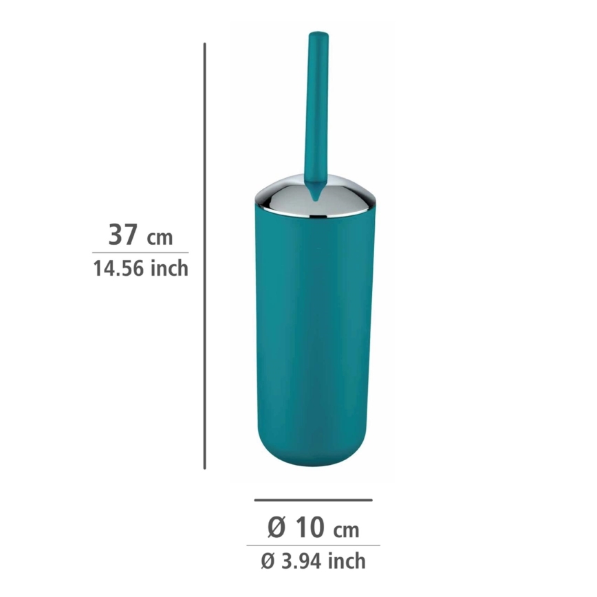 WENKO 21225100 - WC četka BRASIL 10x37 cm tirkizna/sjajni hrom