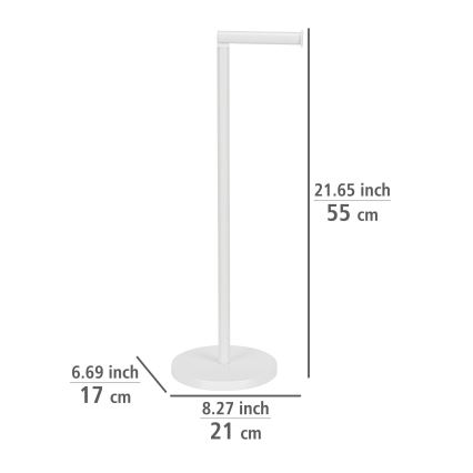 WENKO 21424100 - Držač toalet papira 21x55 cm, beli