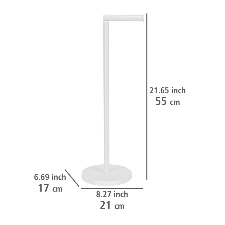WENKO 21424100 - Držač toalet papira 21x55 cm, beli