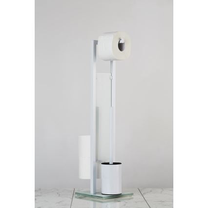 WENKO 21565100 - WC četka RIVALTA 18x70 cm bela/crna