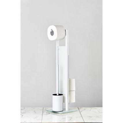 WENKO 21565100 - WC četka RIVALTA 18x70 cm bela/crna