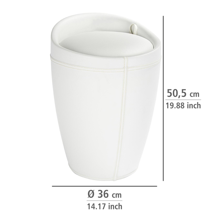 WENKO 21773100 - Stolica CANDY 36x50,5 cm bela/crna